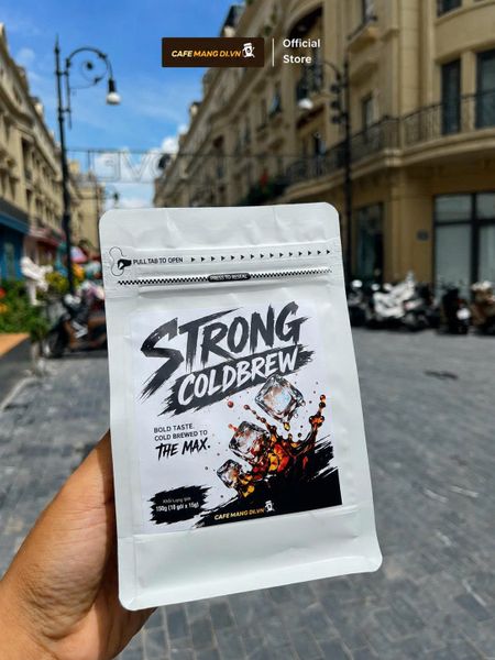 Cà Phê Túi Lọc Strong Cold Brew - 100% Robusta Nguyên Chất (Túi 10 gói x 15g) | CAFE MANG DI.VN