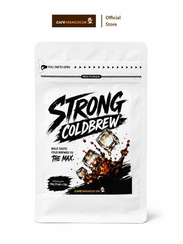 Cà Phê Túi Lọc Strong Cold Brew - 100% Robusta Nguyên Chất (Túi 10 gói x 15g) | CAFE MANG DI.VN