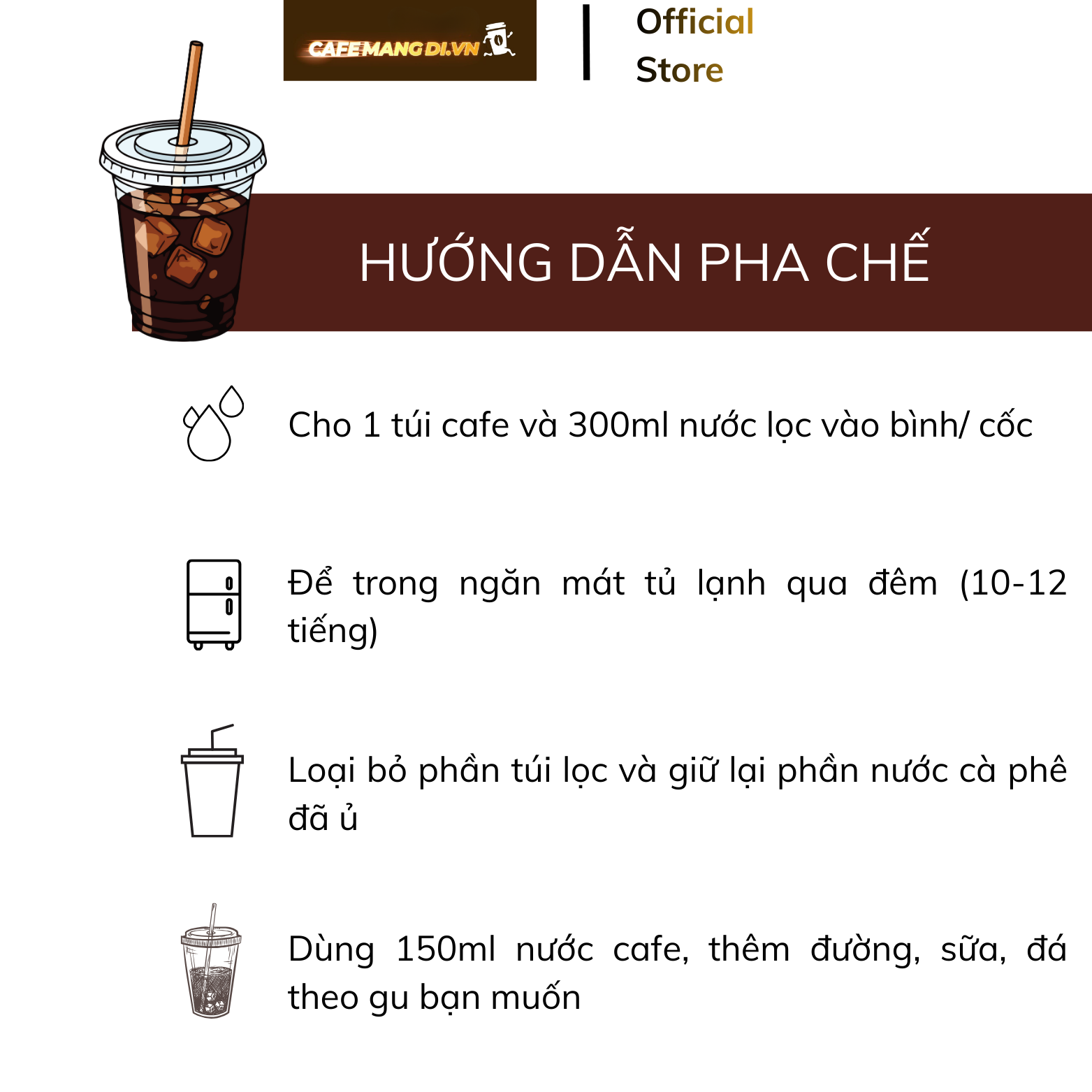  Cà Phê Cold Brew (Ủ Lạnh) – Túi Lọc Tiện Lợi | Cafemangdi.vn 