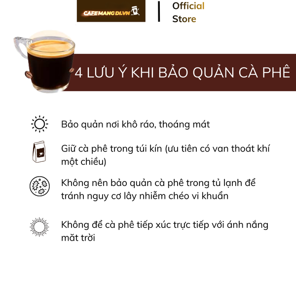 Cà Phê Hạt Espresso (Pha Máy) – Rang Mộc Nhiều Crema | Cafemangdi.vn