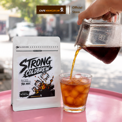 Cà Phê Túi Lọc Strong Cold Brew - 100% Robusta Nguyên Chất (Túi 10 gói x 15g) | CAFE MANG DI.VN