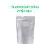  Túi Zipper 2 Mặt Bạc 