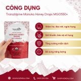  Kẹo mật ong giảm ho TranzAlpine Manuka Honey Drops MGO550+ (8 viên/ 25 viên) 