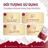  Kẹo mật ong giảm ho TranzAlpine Manuka Honey Drops MGO550+ (8 viên/ 25 viên) 