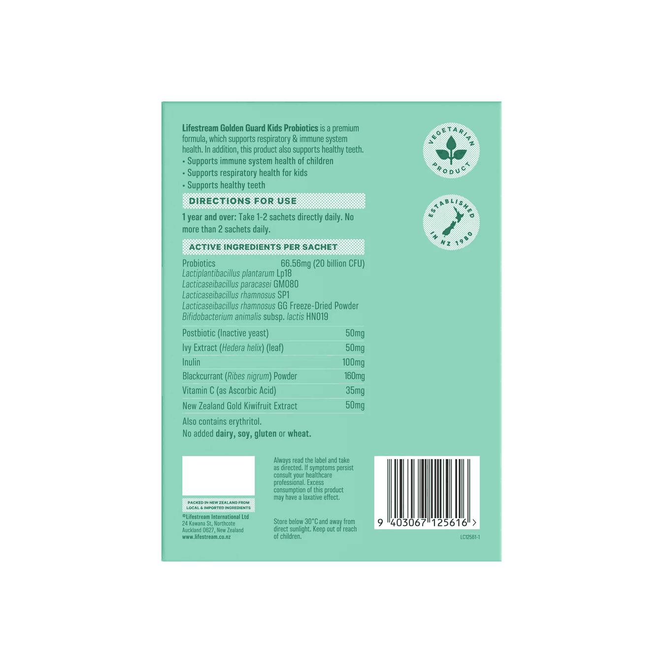  Men vi sinh cho bé Lifestream Golden Guard Kids (15 gói) 