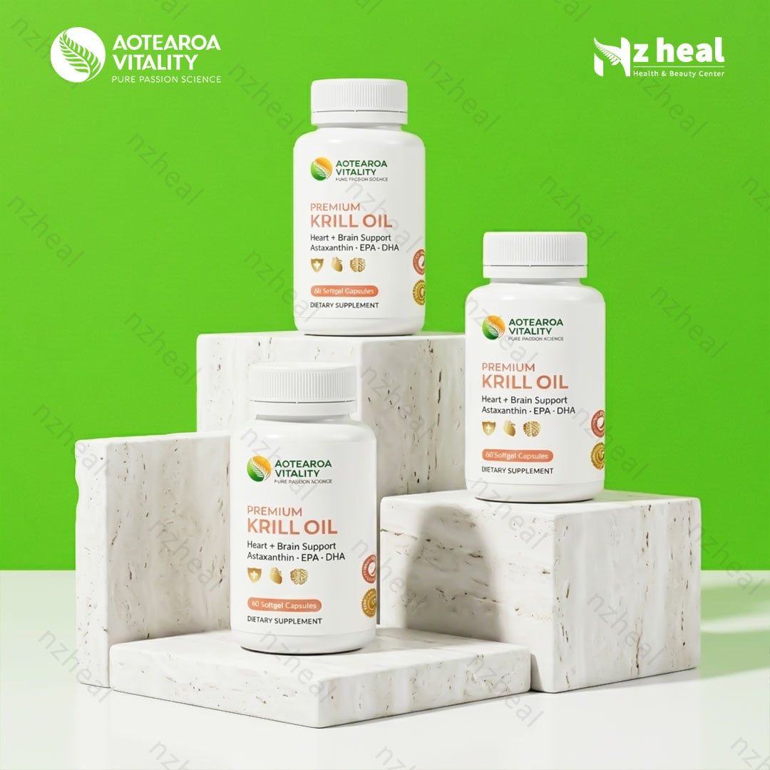  Dầu nhuyễn thể Omega 3 Aotearoa Vitality Premium Krill Oil 60 viên 