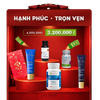  Set quà Tết Hạnh Phúc Trọn Vẹn: Tinh dầu cá Omega 3 + Siro Vitamin C Harker Herbals + Viên thải độc gan Liv Well + Kem dưỡng tay DermEden + Kem mắt DermEden 