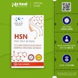  Thực phẩm bảo vệ sức khỏe HSN Hair Skin and Nails 757mg Vege Capsules 