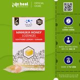  Kẹo ngậm mật ong Manuka UMF 10+ Deep Blue Health Manuka Honey Lozenges - với Chanh & Gừng (6 viên) 