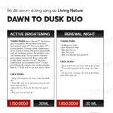  Bộ đôi serum dưỡng sáng da Living Nature Active Brightening Serum và Renewal Night Serum (ngày & đêm) 