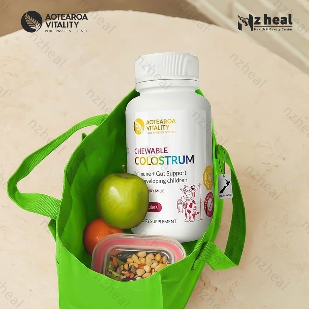  Kẹo sữa non Colostrum Chewable Aotearoa Vitality: tăng đề kháng, ăn ngủ ngon (100 viên) 