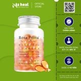  Viên tinh dầu hoa hồng dưỡng da, thơm cơ thể Unichi Rosa Prima Rose Oil Complex (90 viên) 