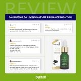  Tinh Chất Τrị Νám, Τrắng Da Living Nature Radiance Night Oil 18ml 