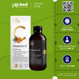  Siro Vitamin C tăng đề kháng Harker Herbals Vitamin C 650mg 100ml 