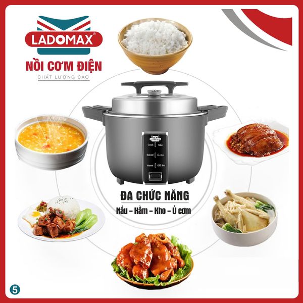 Nồi cơm điện công nghiệp 5.6L Ladomax HA-7356
