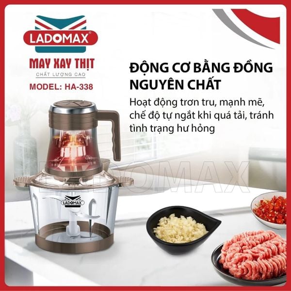 Máy xay thịt 2 Lít Ladomax HA-338