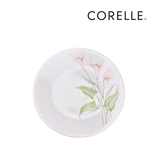 COMBO 4 Dĩa thủy tinh Corelle 106-LV-LP, hoa văn LilyVille, CB4-106-LV-LP - 17cm - Made in USA