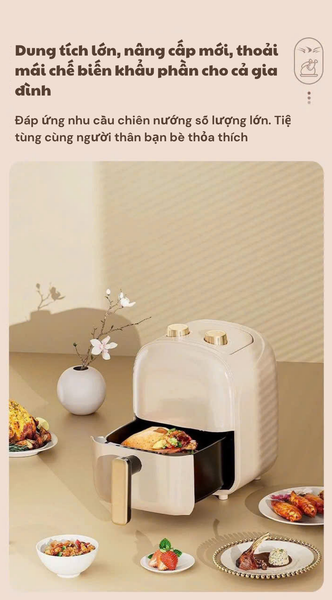 Nồi chiên không dầu mini PLJN-8001-DZ
