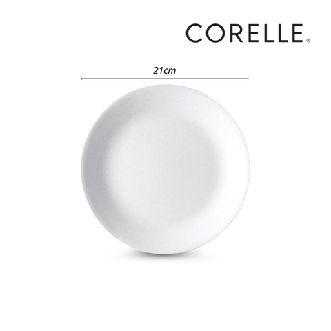 Bộ 10 Dĩa trung thủy tinh Corelle 108-N-LP, hoa văn Winter Frost White