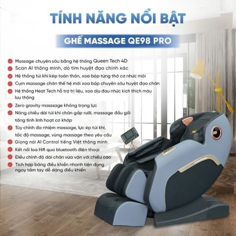 Ghế Massage Queen Crown QE98 Pro