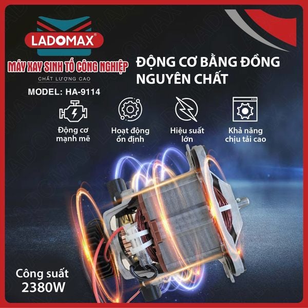 Máy xay sinh tố công nghiệp Ladomax HA-9114