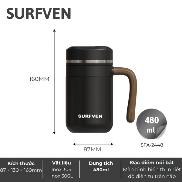 Cốc giữ nhiệt SURFVEN SFA-2450 480ml