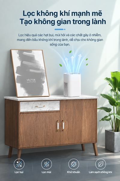 Máy lọc không khí mini để bàn PLJ-Q05