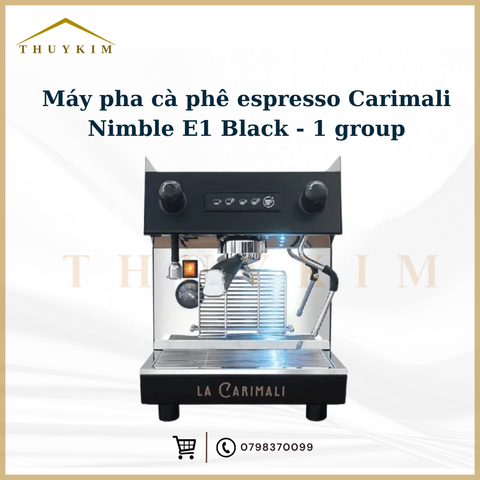 Máy pha cà phê espresso Carimali Nimble E1 Black - 1 group