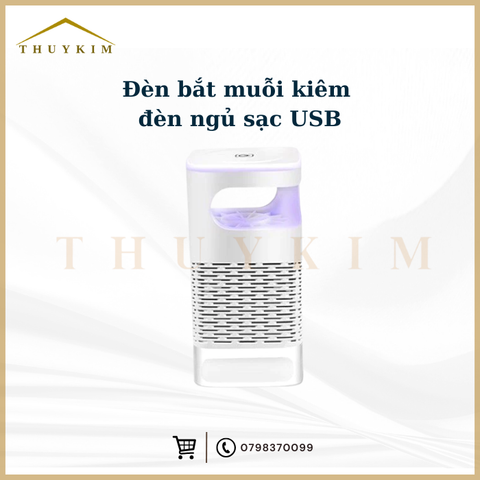 Đèn bắt muỗi kiêm đèn ngủ sạc USB