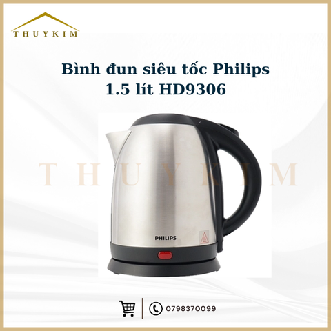 Bình đun siêu tốc Philips 1.5 lít HD9306