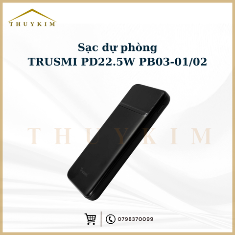Pin sạc dự phòng 10.000mAh, 25W Trusmi Dgital PB03