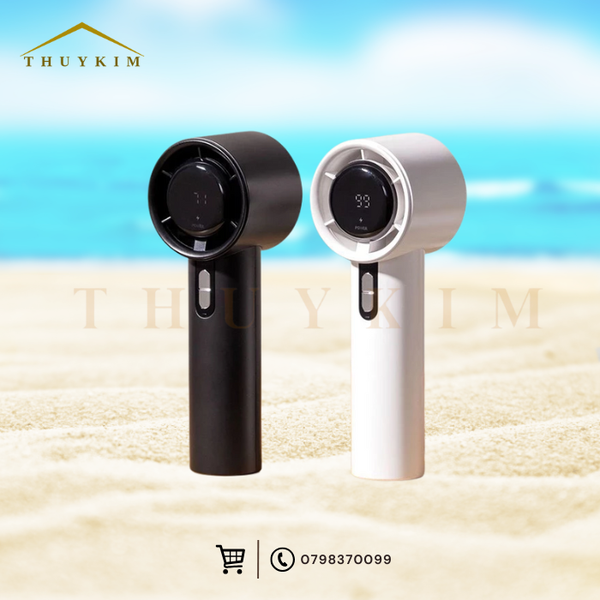 Quạt cầm tay 100 cấp độ gió có dây móc