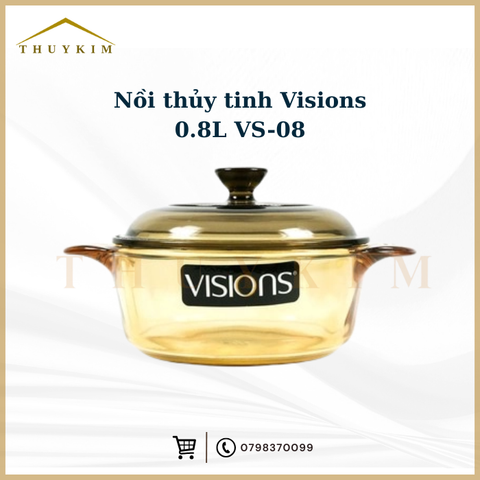 Nồi thuỷ tinh Visions VS-08/CL1