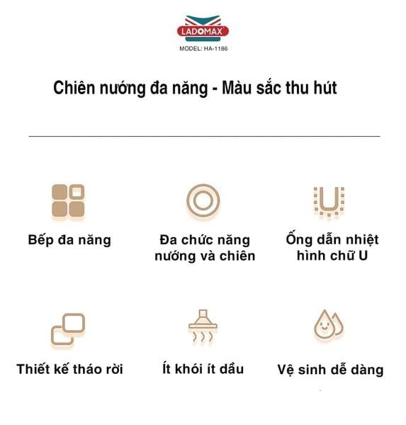 Bếp nướng điện Ladomax HA-1186
