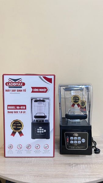 Máy xay sinh tố công nghiệp chống ồn Ladomax HA-9118