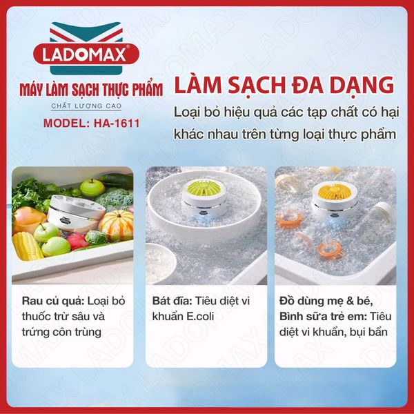 Máy làm sạch thực phẩm Ladomax HA-1611