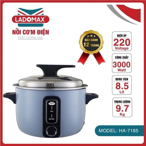 Nồi cơm điện công nghiệp 8.5 Lít Ladomax HA-7185