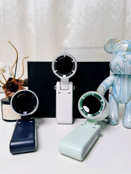 Quạt cầm tay gấp gọn Veeco VMF-07 | Kèm dây đeo cổ