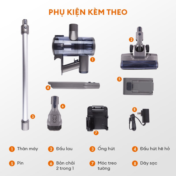 Máy hút bụi không dây Gaabor VCL10E-BK01A