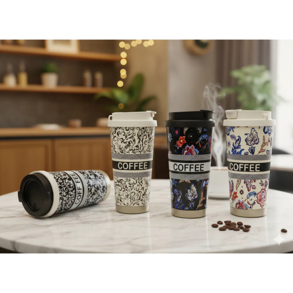 Ly giữ nhiệt hoa văn - Dung tích 500ml