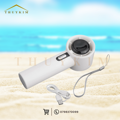 Quạt cầm tay 100 cấp độ gió có dây móc