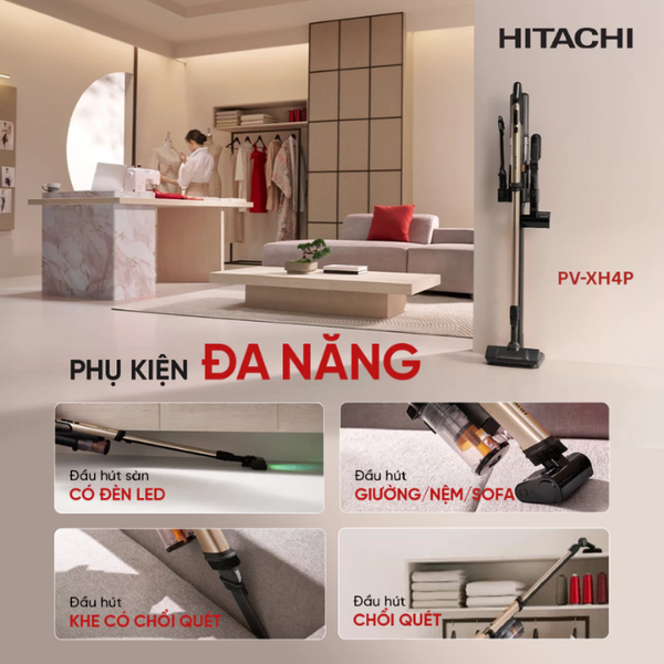 Máy hút bụi không dây Hitachi PV-XH4P
