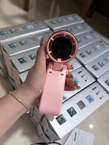 Quạt cầm tay gấp gọn 2400mAh Veeco VMF-07 | Kèm dây đeo cổ