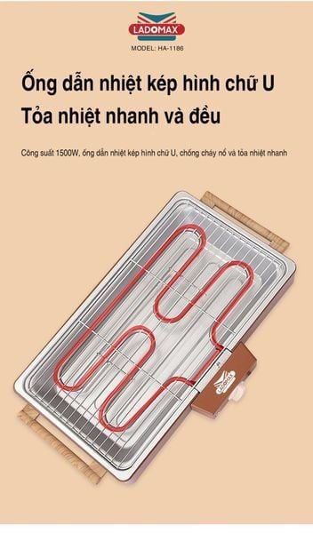 Bếp nướng điện Ladomax HA-1186
