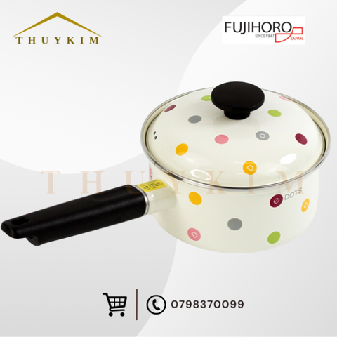 Nồi quánh thép tráng men Nhật Fujihoro EDVC-16S 16cm 1.8 lít