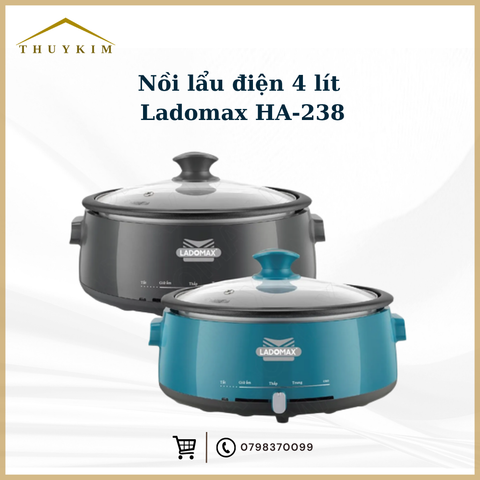 Nồi lẩu điện 4 lít Ladomax HA-238