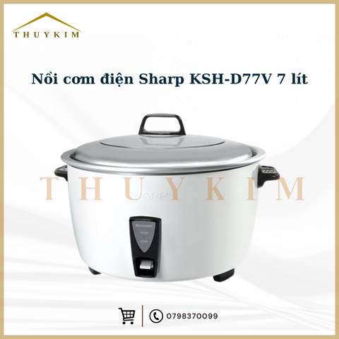 Nồi cơm điện Sharp nắp rời KSH-777V 7 lít