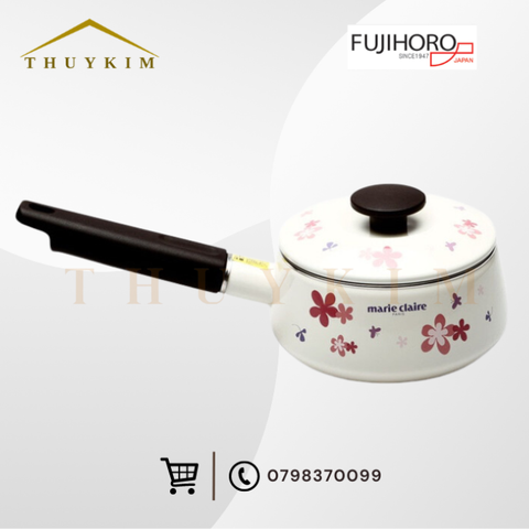 Nồi thép tráng men đáy từ Fujihoro MCPV-16S 16 cm/1.4L