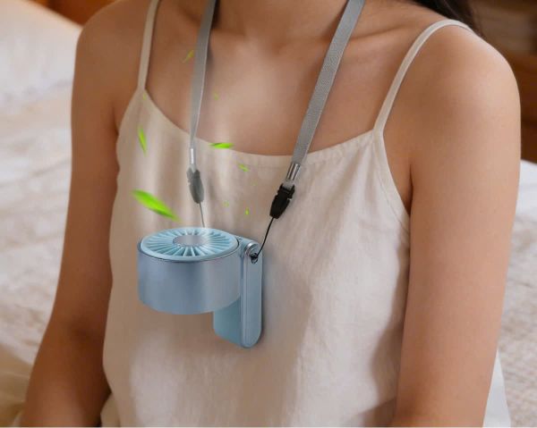 Quạt mini dùng pin sạc YM88265 - có dây đeo