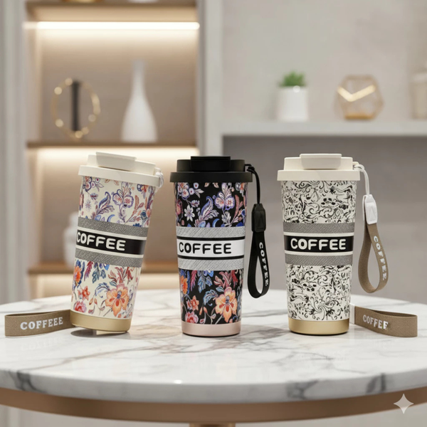 Ly giữ nhiệt hoa văn - Dung tích 500ml